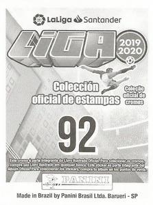2019-20 Panini LaLiga Santander Stickers (Brazil) #92 Eden Hazard Back