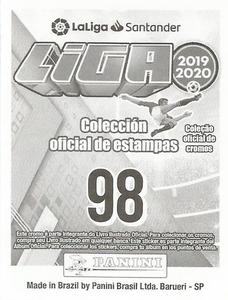2019-20 Panini LaLiga Santander Stickers (Brazil) #98 Zinedine Zidane Back