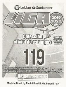 2019-20 Panini LaLiga Santander Stickers (Brazil) #119 Ezequiel Garay Back