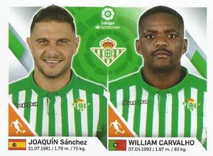 2019-20 Panini LaLiga Santander Stickers (Brazil) #168 Joaquin Sanchez / William Carvalho Front