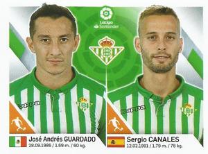 2019-20 Panini LaLiga Santander Stickers (Brazil) #169 Jose Andres Guardado / Sergio Canales Front