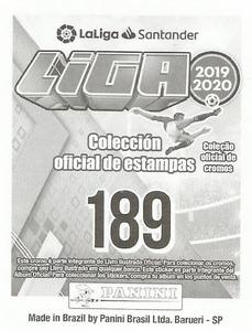 2019-20 Panini LaLiga Santander Stickers (Brazil) #189 David Soria Back