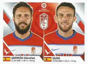 2019-20 Panini LaLiga Santander Stickers (Brazil) #197 German Sanchez / Quini Front