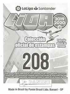 2019-20 Panini LaLiga Santander Stickers (Brazil) #208 Coke / Ruben Vezo Back
