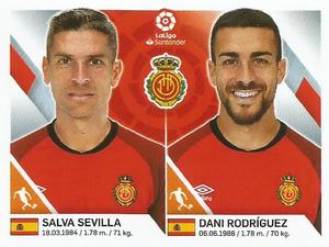2019-20 Panini LaLiga Santander Stickers (Brazil) #217 Salva Sevilla / Dani Rodriguez Front