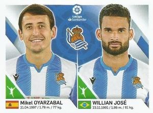 2019-20 Panini LaLiga Santander Stickers (Brazil) #230 Mikel Oyarzabal / Willian Jose Front