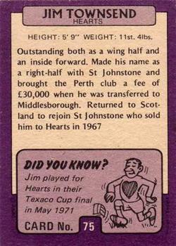 1971-72 A&BC Footballers (Scottish, Purple backs) #75 Jim Townsend Back