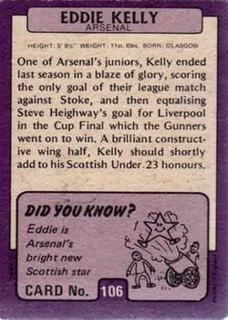 1971-72 A&BC Footballers (Scottish, Purple backs) #106 Eddie Kelly Back