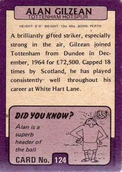 1971-72 A&BC Footballers (Scottish, Purple backs) #124 Alan Gilzean Back