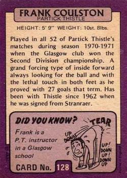 1971-72 A&BC Footballers (Scottish, Purple backs) #128 Frank Coulston Back