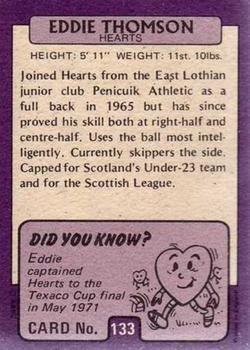 1971-72 A&BC Footballers (Scottish, Purple backs) #133 Eddie Thomson Back