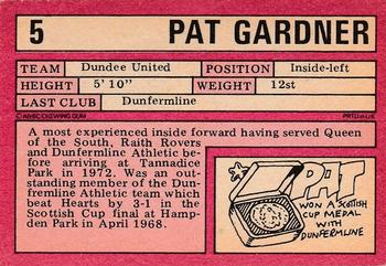 1973-74 A&BC Footballers (Scottish, Red backs) #5 Pat Gardner Back