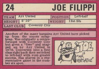 1973-74 A&BC Footballers (Scottish, Red backs) #24 Joe Filippi Back