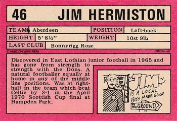 1973-74 A&BC Footballers (Scottish, Red backs) #46 Jim Hermiston Back