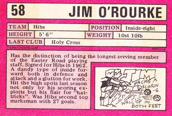 1973-74 A&BC Footballers (Scottish, Red backs) #58 Jim O'Rourke Back