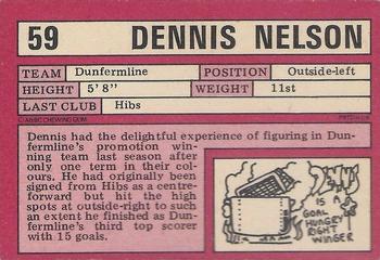 1973-74 A&BC Footballers (Scottish, Red backs) #59 Dennis Nelson Back