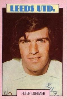 1973-74 A&BC Footballers (Scottish, Red backs) #80 Peter Lorimer Front