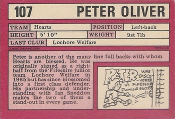 1973-74 A&BC Footballers (Scottish, Red backs) #107 Peter Oliver Back