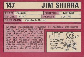 1973-74 A&BC Footballers (Scottish, Red backs) #147 Jim Shirra Back