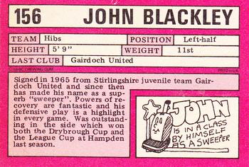 1973-74 A&BC Footballers (Scottish, Red backs) #156 John Blackley Back