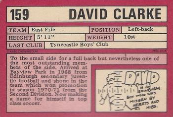 1973-74 A&BC Footballers (Scottish, Red backs) #159 David Clarke Back