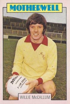 1973-74 A&BC Footballers (Scottish, Red backs) #174 Willie McCallum Front
