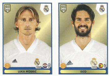 2021 Panini FIFA 365 The Golden World of Football #129 Luka Modrić / Isco Front