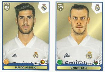 2021 Panini FIFA 365 The Golden World of Football #130 Marco Asensio / Gareth Bale Front