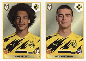 2021 Panini FIFA 365 The Golden World of Football #179 Axel Witsel / Giovanni Reyna Front