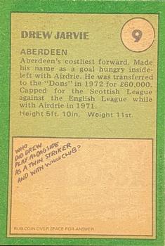 1974-75 A&BC Footballers (Scottish, Green backs) #9 Drew Jarvie Back