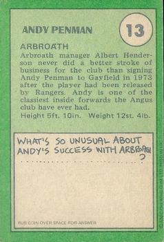1974-75 A&BC Footballers (Scottish, Green backs) #13 Andy Penman Back