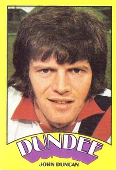 1974-75 A&BC Footballers (Scottish, Green backs) #42 John Duncan Front