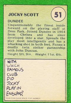 1974-75 A&BC Footballers (Scottish, Green backs) #51 Jocky Scott Back