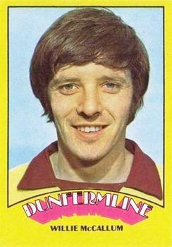 1974-75 A&BC Footballers (Scottish, Green backs) #57 Willie McCallum Front