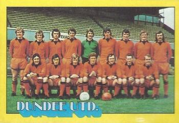 1974-75 A&BC Footballers (Scottish, Green backs) #67 Dundee United Team Group Front