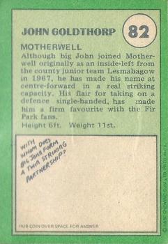 1974-75 A&BC Footballers (Scottish, Green backs) #82 John Goldthorp Back