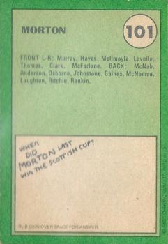 1974-75 A&BC Footballers (Scottish, Green backs) #101 Greenock Morton Team Group Back