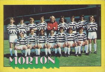 1974-75 A&BC Footballers (Scottish, Green backs) #101 Greenock Morton Team Group Front
