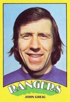 1974-75 A&BC Footballers (Scottish, Green backs) #104 John Greig Front