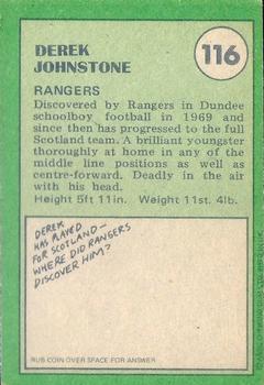 1974-75 A&BC Footballers (Scottish, Green backs) #116 Derek Johnstone Back