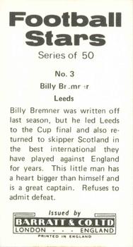 1973-74 Barratt & Co. Football Stars #3 Billy Bremner Back