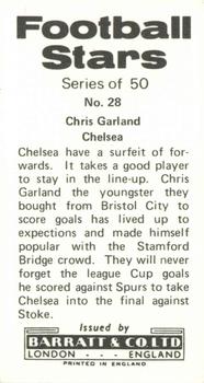 1973-74 Barratt & Co. Football Stars #28 Chris Garland Back