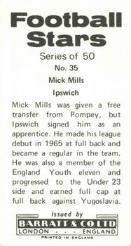 1973-74 Barratt & Co. Football Stars #35 Mick Mills Back