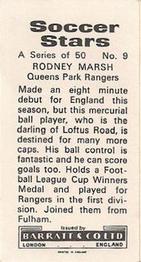 1972-73 Barratt & Co. Soccer Stars #9 Rodney Marsh Back