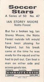 1972-73 Barratt & Co. Soccer Stars #47 Ian Storey-Moore Back