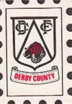 1971-72 A&BC Gum English Footballers (Purple Backs) - Team Logo Stamps #NNO Derby County Front