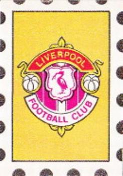 1971-72 A&BC Gum English Footballers (Purple Backs) - Team Logo Stamps #NNO Liverpool Front