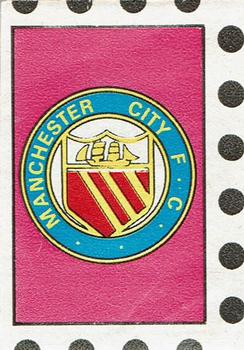 1971-72 A&BC Gum English Footballers (Purple Backs) - Team Logo Stamps #NNO Manchester City Front