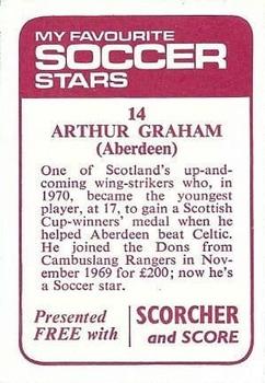 1971-72 IPC Magazines My Favorite Soccer Stars (Scorcher and Score) #14 Arthur Graham Back