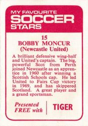 1971-72 IPC Magazines My Favorite Soccer Stars (Tiger) #15 Bobby Moncur Back